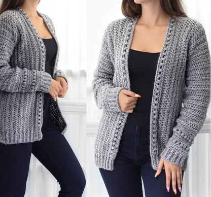 Cozy Oversized Crochet Cardigan PDF Pattern
