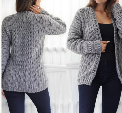 Cozy Oversized Crochet Cardigan PDF Pattern