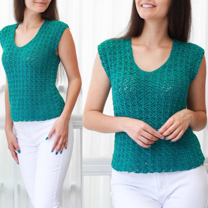 ABIGAIL Lace Top Crochet Pattern | Delicate Everyday Lace | PDF (XS–2XL) - Hakel Liebe