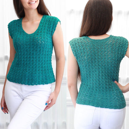 ABIGAIL Lace Top Crochet Pattern | Delicate Everyday Lace | PDF (XS–2XL) - Hakel Liebe