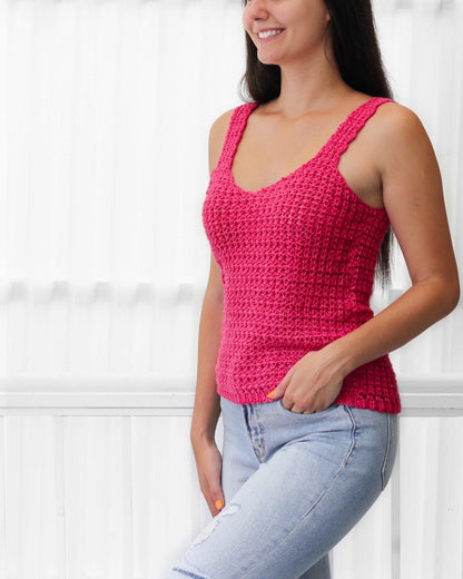 ALLISON Lace Camisole Crochet Pattern | Airy First-Garment Favorite | PDF (XS–3XL) - Hakel Liebe