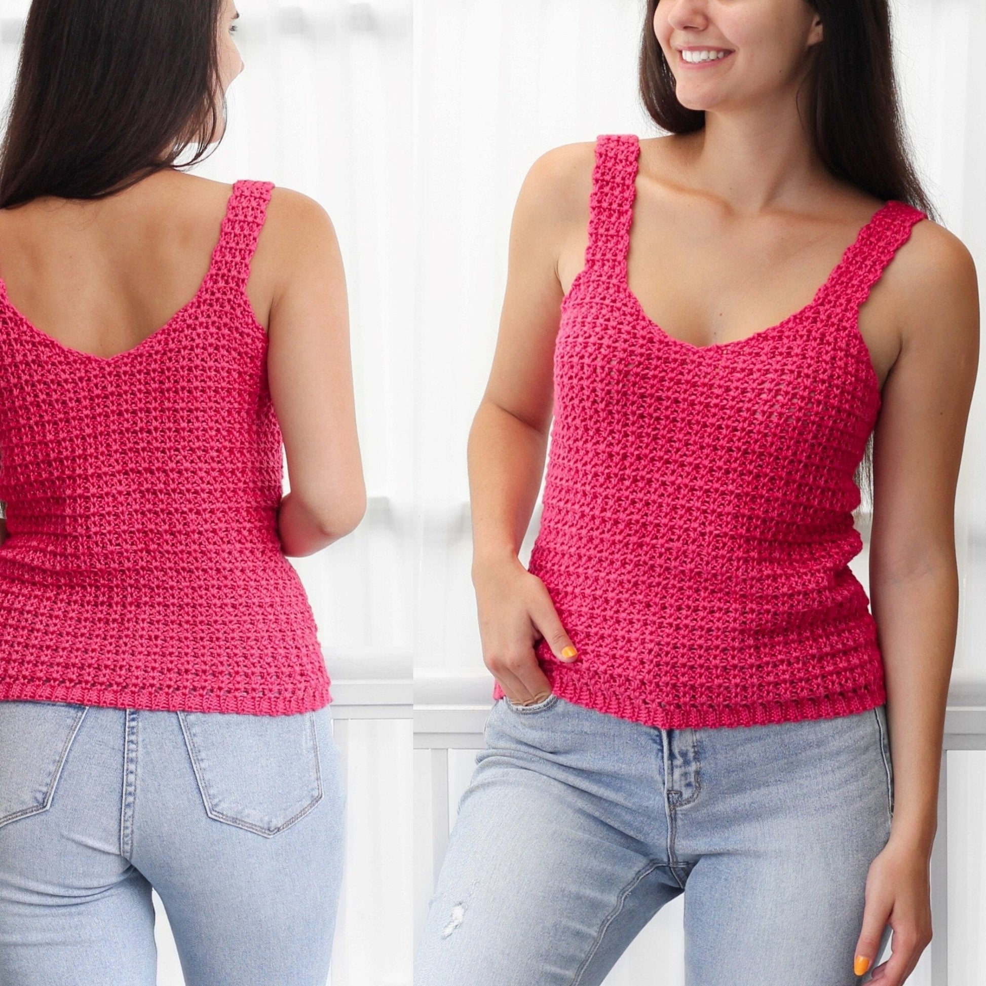 ALLISON Lace Camisole Crochet Pattern | Airy First-Garment Favorite | PDF (XS–3XL) - Hakel Liebe