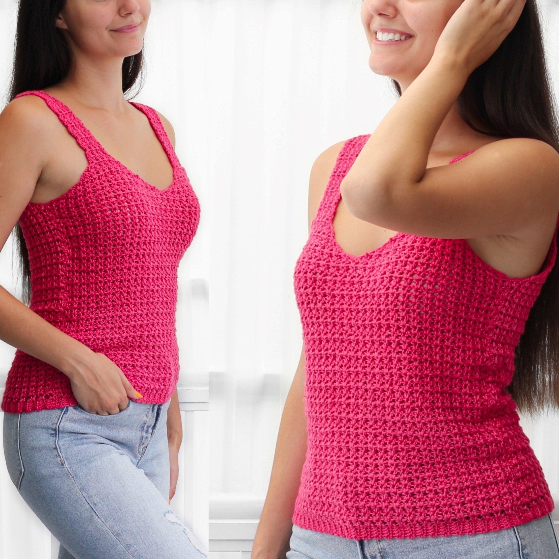 ALLISON Lace Camisole Crochet Pattern | Airy First-Garment Favorite | PDF (XS–3XL) - Hakel Liebe
