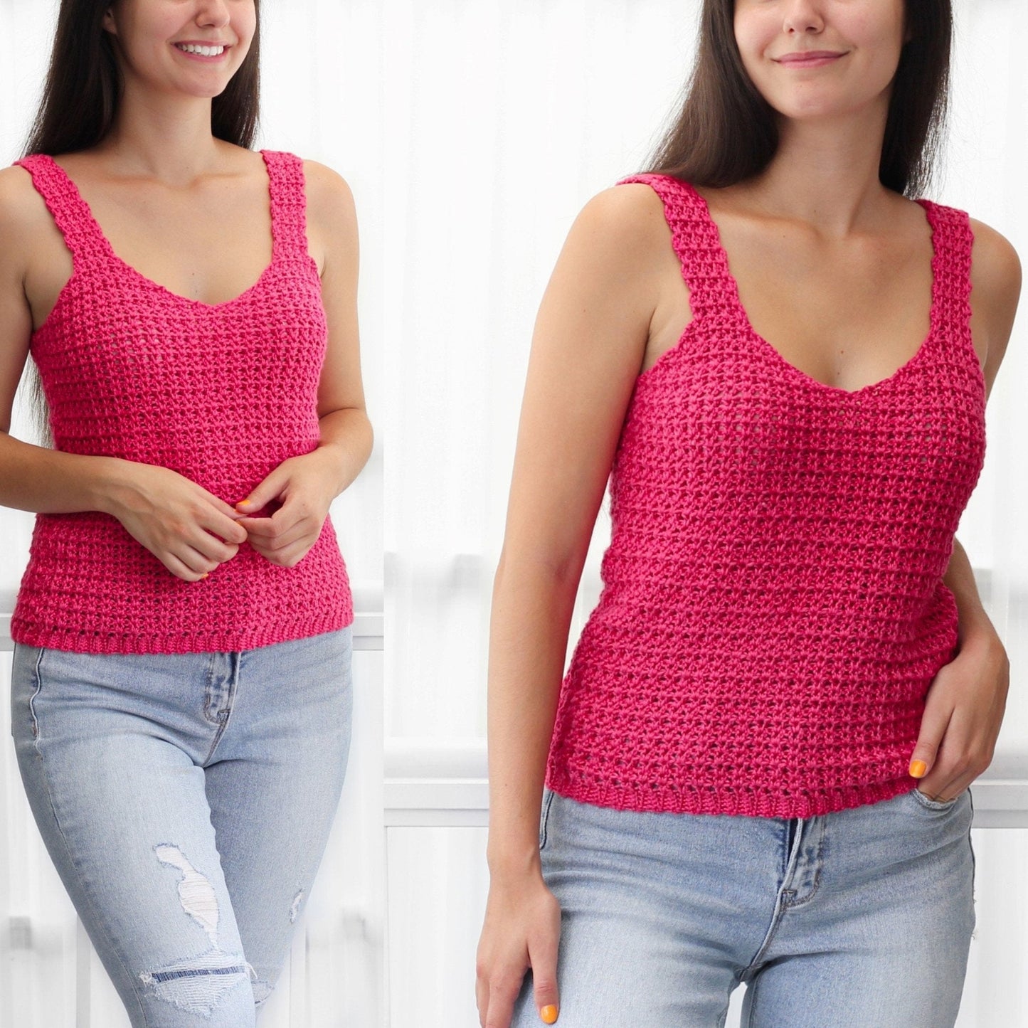 ALLISON Lace Camisole Crochet Pattern | Airy First-Garment Favorite | PDF (XS–3XL) - Hakel Liebe