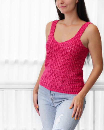 ALLISON Lace Camisole Crochet Pattern | Airy First-Garment Favorite | PDF (XS–3XL) - Hakel Liebe