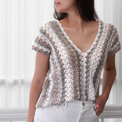 AMANDA Boho Top Crochet Pattern | One-Repeat Easiest Summer Top | PDF (XS–2XL) - Hakel Liebe