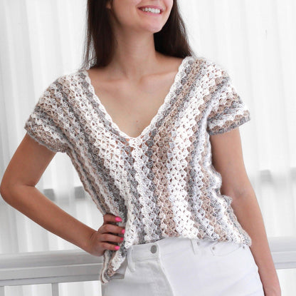 AMANDA Boho Top Crochet Pattern | One-Repeat Easiest Summer Top | PDF (XS–2XL) - Hakel Liebe