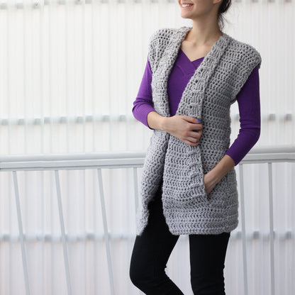 ARIA Vest Crochet Pattern | Flat-Worked Family Sizes 7Y–3XL | PDF - Hakel Liebe