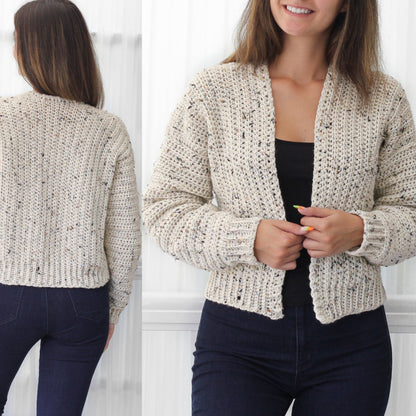 ASHLEY Cardigan Crochet Pattern | Weekend-Ready Everyday Layer | PDF (XS–3XL) - Hakel Liebe