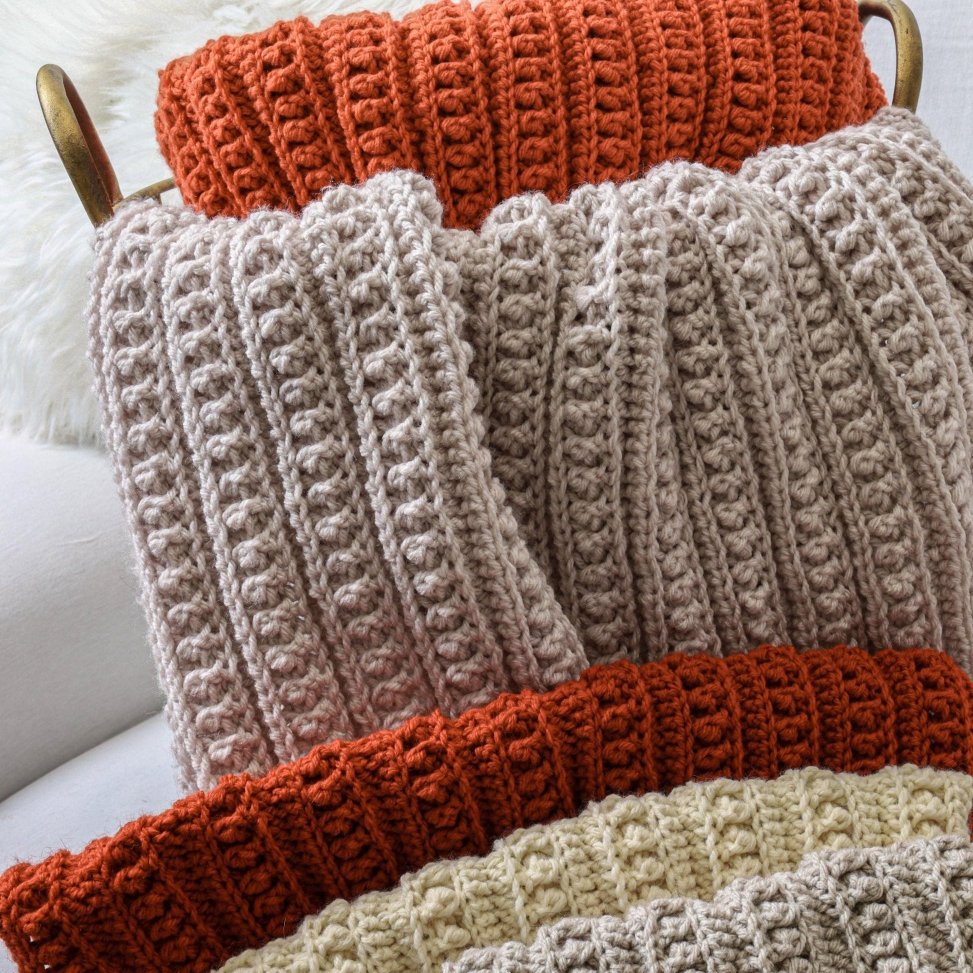 ATHENA Blanket Crochet Pattern | Two Textures, 16 Sizes | PDF - Hakel Liebe