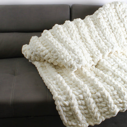 BANFF Chunky Blanket Crochet Pattern | Jumbo-Yarn Weekend Throw | PDF (3 Sizes) - Hakel Liebe