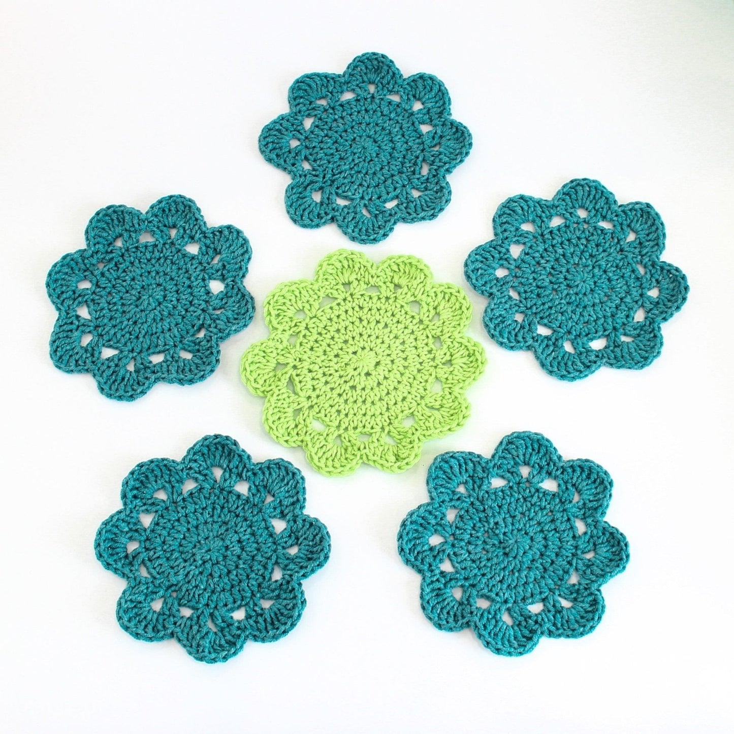 Flower Pot Coasters Crochet Pattern | Flower Pot That Becomes Coasters | PDF - Hakel Liebe