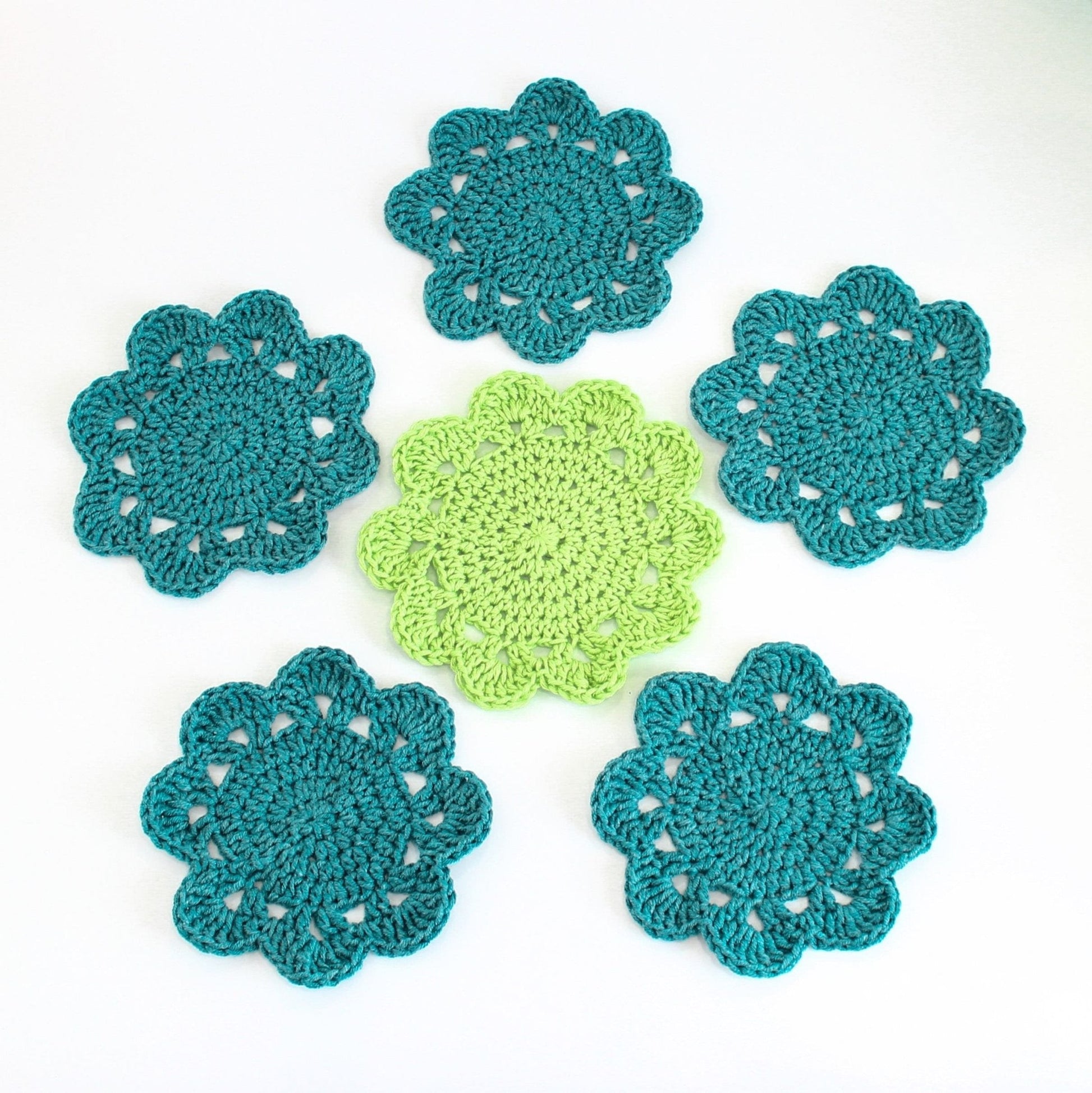 Flower Pot Coasters Crochet Pattern | Flower Pot That Becomes Coasters | PDF - Hakel Liebe