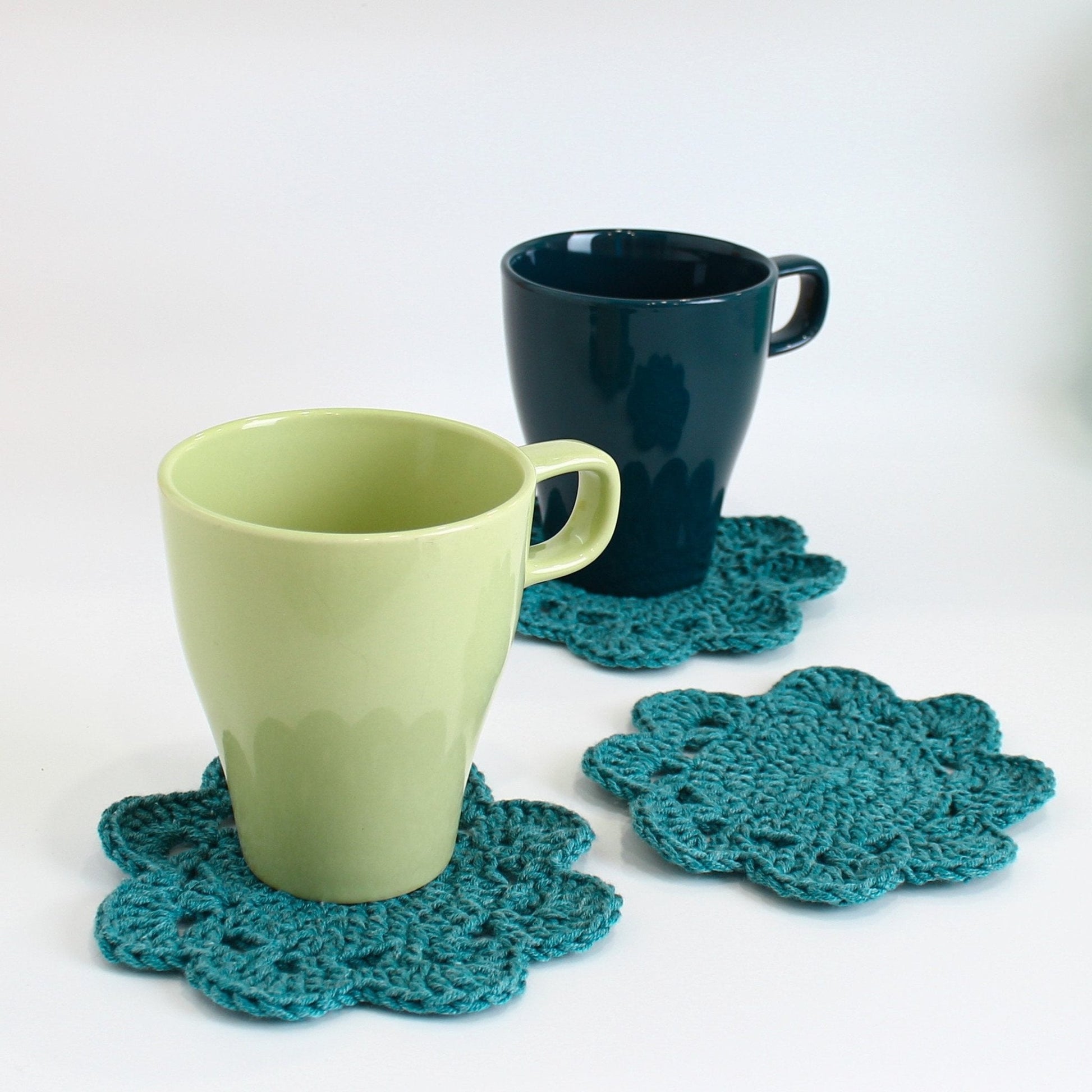 Flower Pot Coasters Crochet Pattern | Flower Pot That Becomes Coasters | PDF - Hakel Liebe