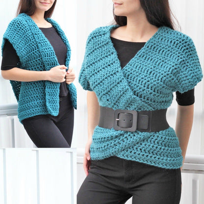 CARA Vest Crochet Pattern | Seamless Flat-Worked Layer | PDF (XS–3XL) - Hakel Liebe