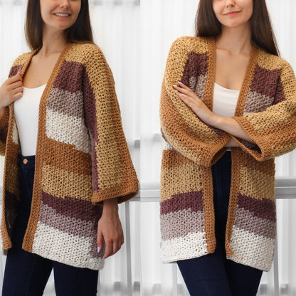 CHLOE Kimono Cardigan Crochet Pattern | One-Piece Lace Layer | PDF (XS–3XL) - Hakel Liebe