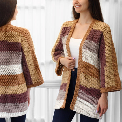 CHLOE Kimono Cardigan Crochet Pattern | One-Piece Lace Layer | PDF (XS–3XL) - Hakel Liebe