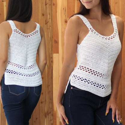 CLARA Crop Top Crochet Pattern | Easy Boho Summer Tank | PDF (XS–2XL) - Hakel Liebe