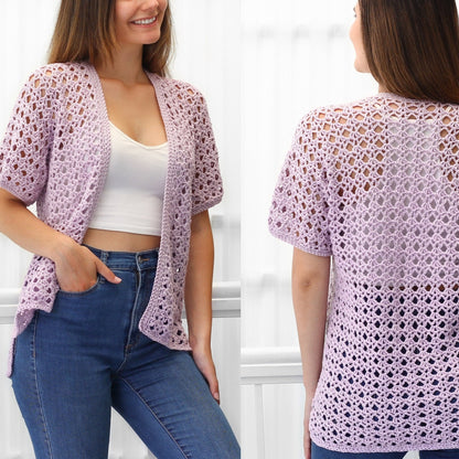 ELIANA Kimono Cardigan Crochet Pattern | Lace Texture, Easy Stitches | PDF (XS–3XL) - Hakel Liebe