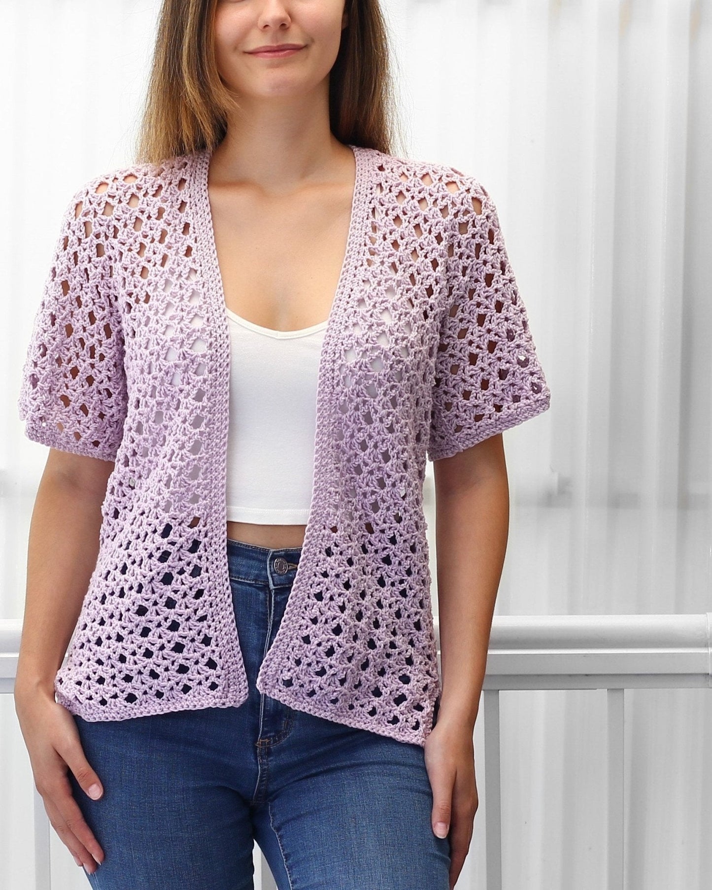 ELIANA Kimono Cardigan Crochet Pattern | Lace Texture, Easy Stitches | PDF (XS–3XL) - Hakel Liebe
