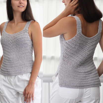EMMA Boho Crop Top Crochet Pattern | Airy Lace Tank | PDF (XS–2XL) - Hakel Liebe