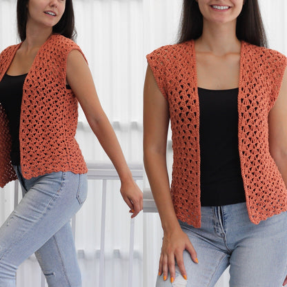 HARPER Summer Cardigan Crochet Pattern | Airy Lace, No Shaping | PDF (XS–3XL) - Hakel Liebe