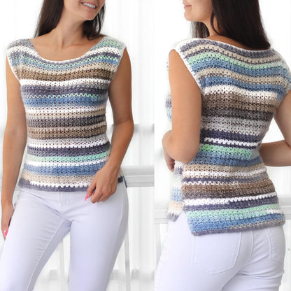 JADE Boho Lace Top Crochet Pattern | Airy No-Shaping Summer Lace | PDF (XS–3XL) - Hakel Liebe