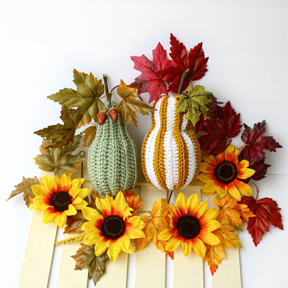 Festive Pumpkins Crochet Pumpkin Pattern | 5-Size Autumn Decor Set | PDF - Hakel Liebe