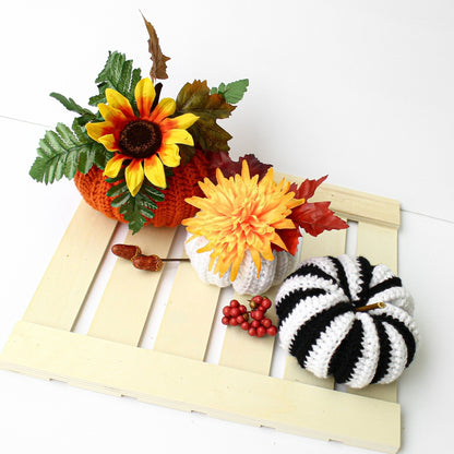 Festive Pumpkins Crochet Pumpkin Pattern | 5-Size Autumn Decor Set | PDF - Hakel Liebe