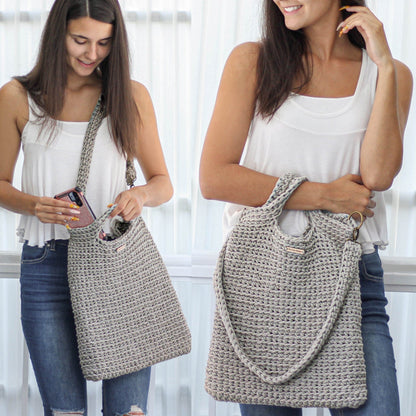 LIMA Convertible Bag Crochet Pattern | Crossbody, Shoulder, Handbag & Tote in One | PDF - Hakel Liebe