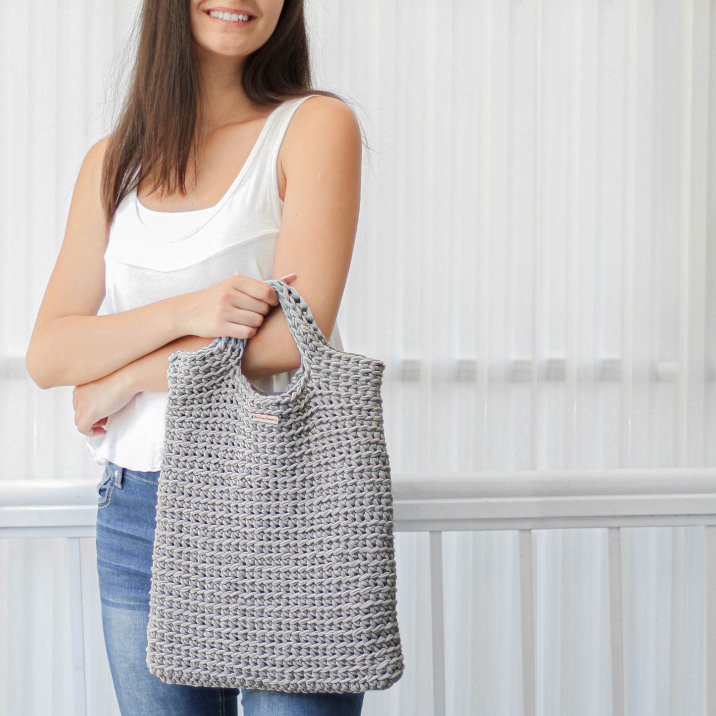 LIMA Convertible Bag Crochet Pattern | Crossbody, Shoulder, Handbag & Tote in One | PDF - Hakel Liebe
