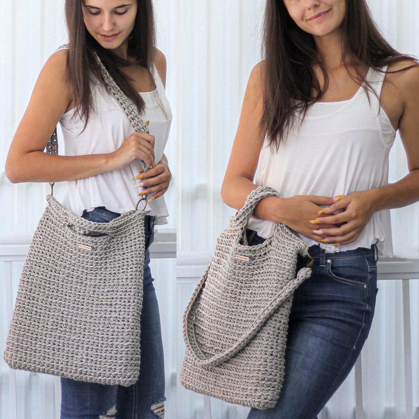 LIMA Convertible Bag Crochet Pattern | Crossbody, Shoulder, Handbag & Tote in One | PDF - Hakel Liebe
