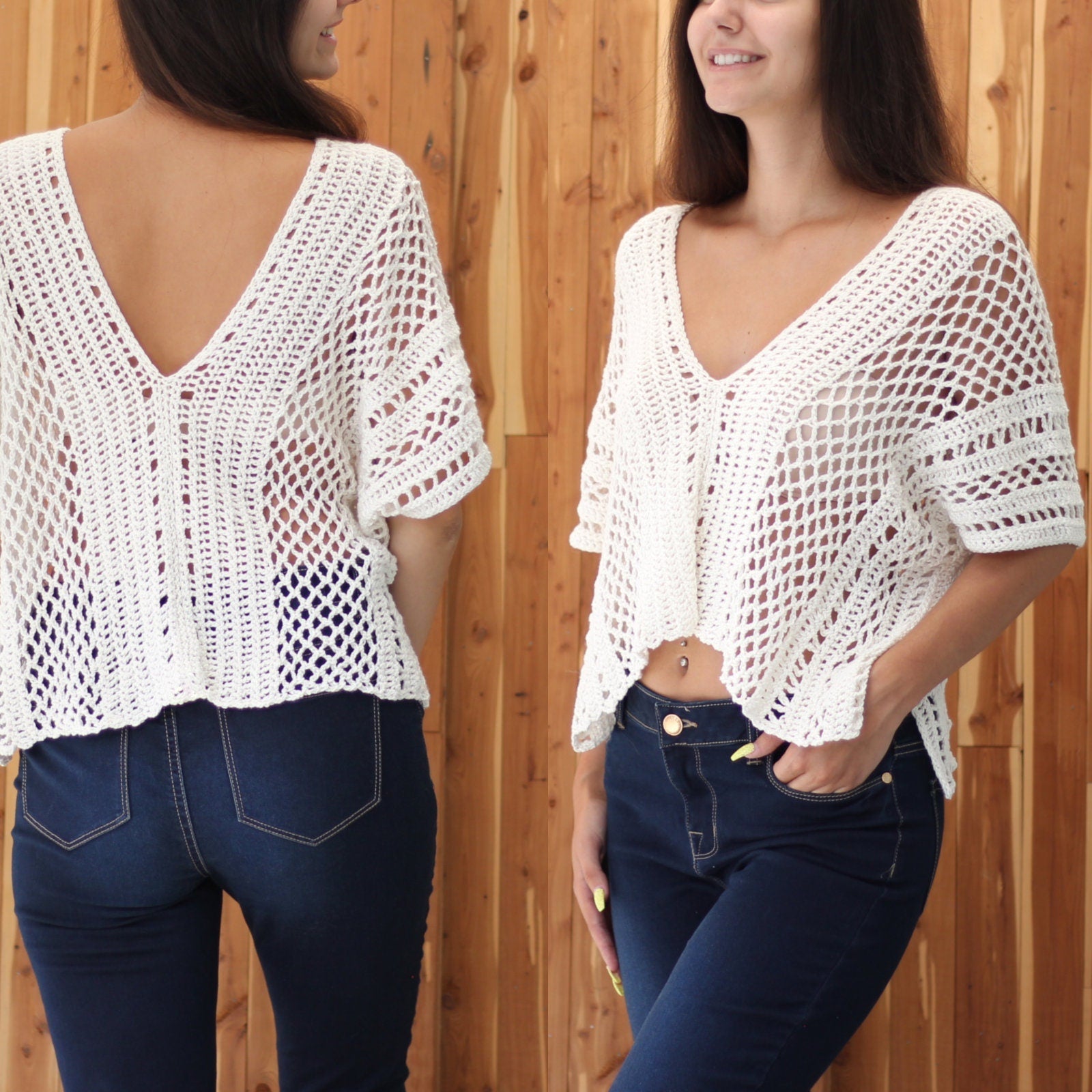 LUCIA Boho Top Crochet Pattern | Festival-Ready Summer Basic | PDF (XS–2XL) - Hakel Liebe