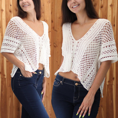LUCIA Boho Top Crochet Pattern | Festival-Ready Summer Basic | PDF (XS–2XL) - Hakel Liebe