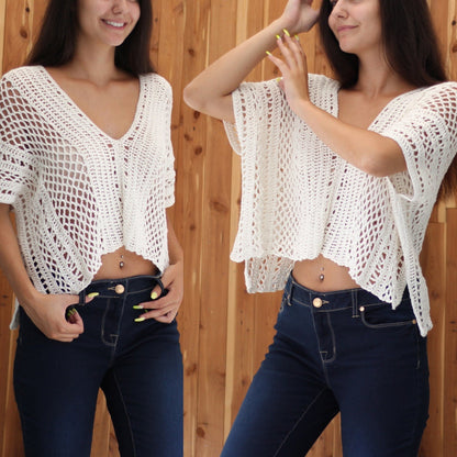 LUCIA Boho Top Crochet Pattern | Festival-Ready Summer Basic | PDF (XS–2XL) - Hakel Liebe