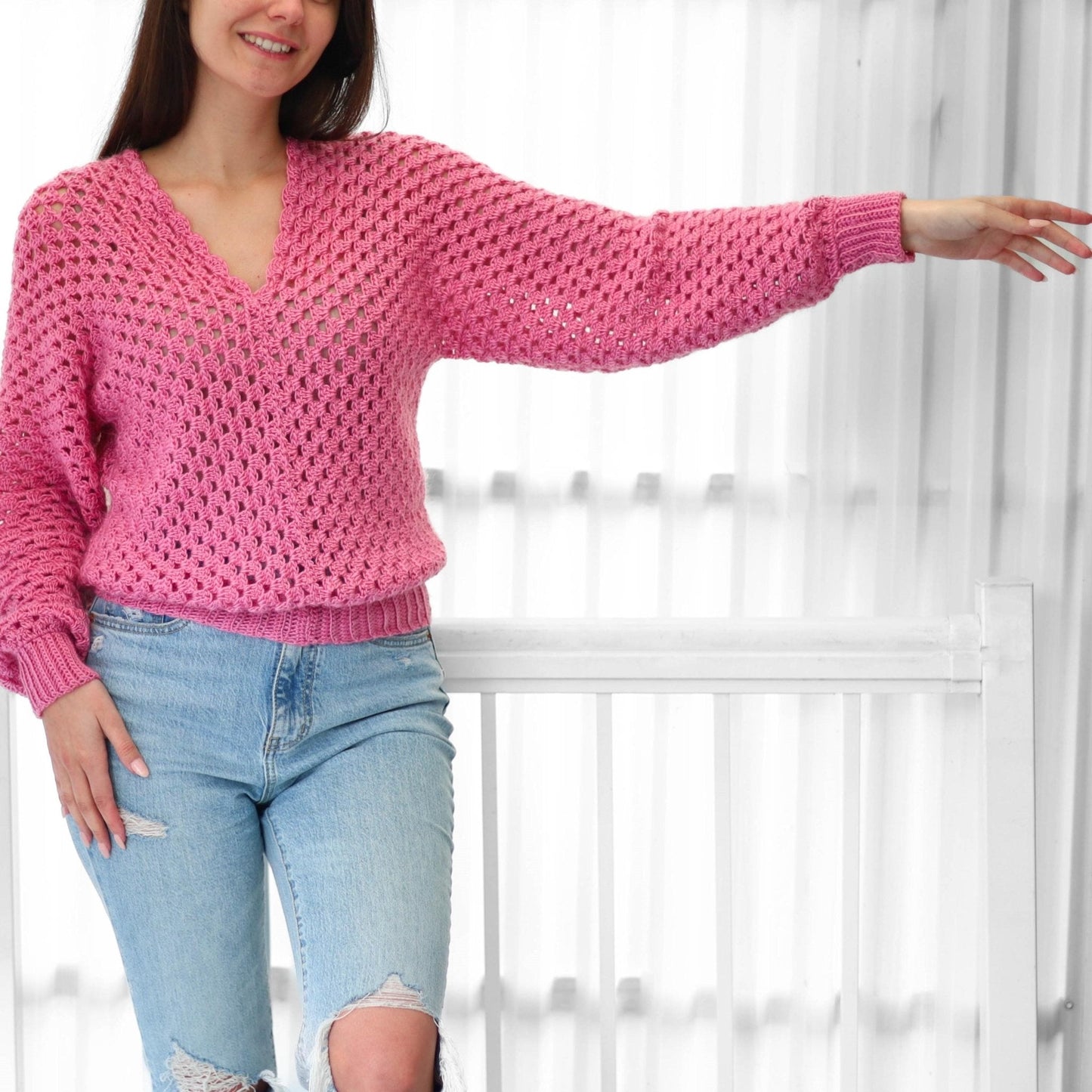MILLIE Granny Sweater Crochet Pattern | Classic Stitch, Modern Cut | PDF (XS–3XL) - Hakel Liebe