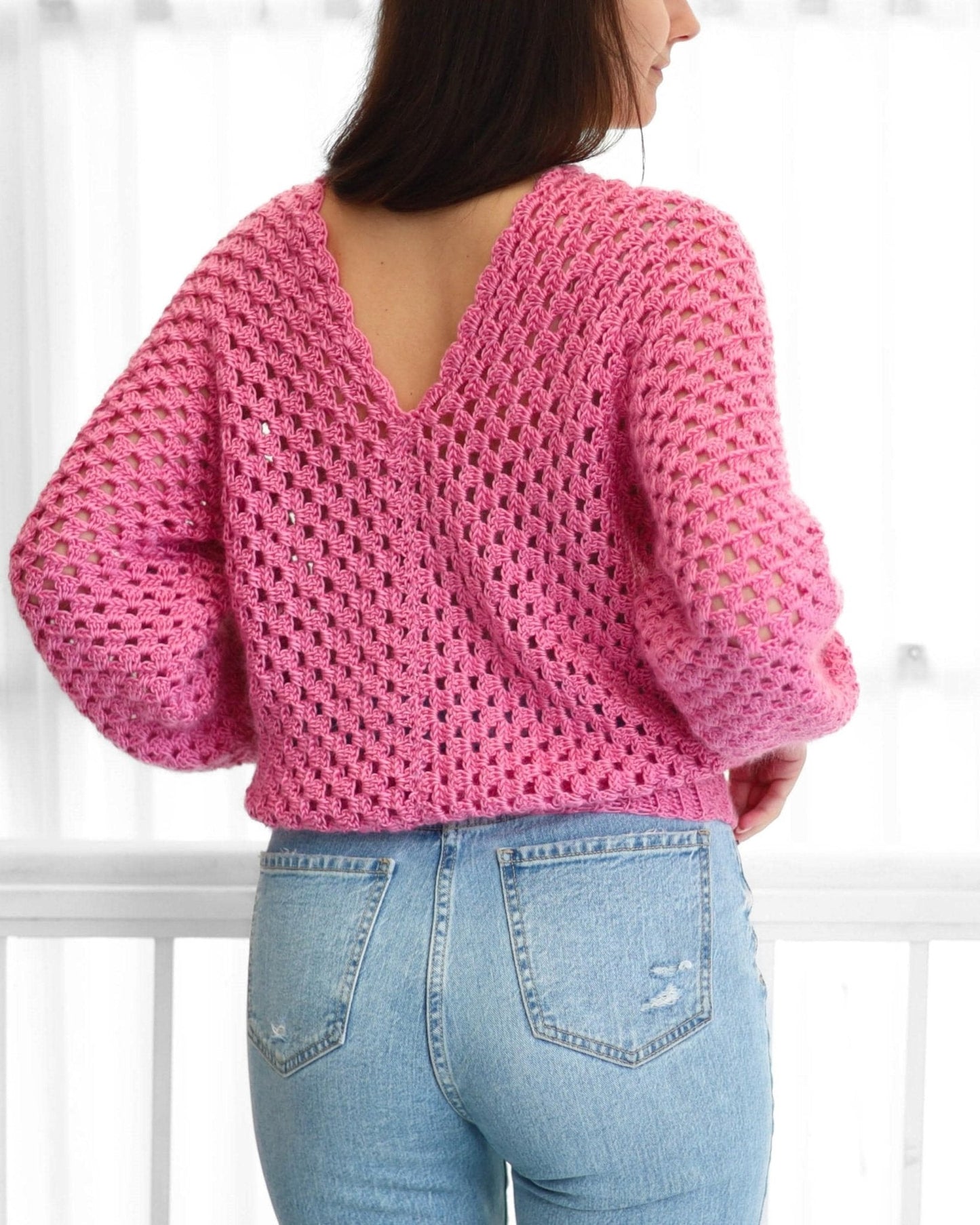 MILLIE Granny Sweater Crochet Pattern | Classic Stitch, Modern Cut | PDF (XS–3XL) - Hakel Liebe