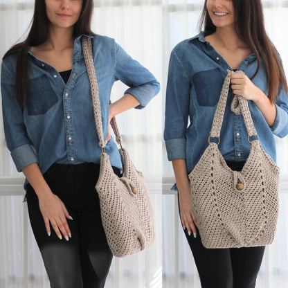 MONACO Handbag Crochet Pattern | Textured Bag with 70 Photo Steps | PDF - Hakel Liebe