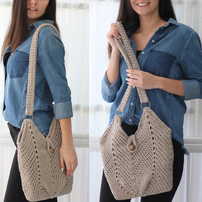 MONACO Handbag Crochet Pattern | Textured Bag with 70 Photo Steps | PDF - Hakel Liebe