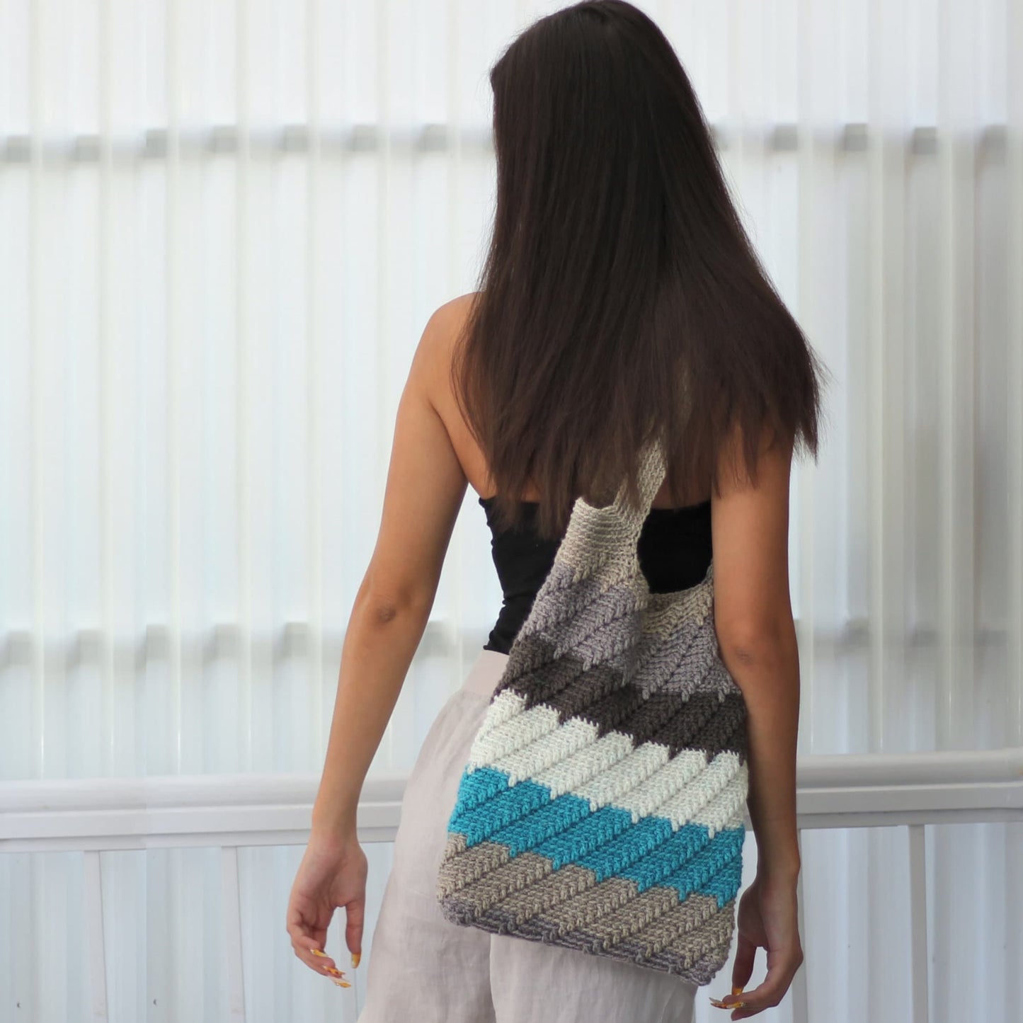 PARIS Handbag Crochet Pattern | Urban Boho Bag, Any Yarn Weight | PDF - Hakel Liebe