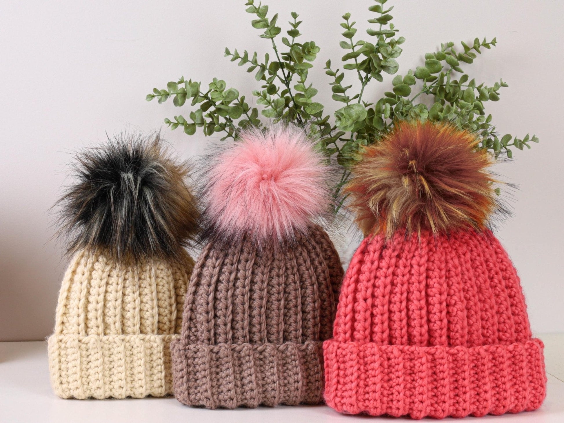 RILEY Chunky Beanie Crochet Pattern | Squishy Super Bulky Hat in 6 Sizes | PDF - Hakel Liebe