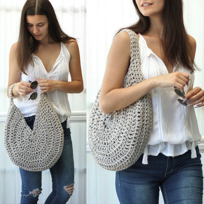 ROME Tote Crochet Pattern | Seamless Bag Worked in the Round | PDF - Hakel Liebe