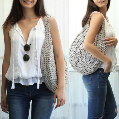 ROME Tote Crochet Pattern | Seamless Bag Worked in the Round | PDF - Hakel Liebe