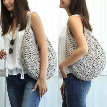 ROME Tote Crochet Pattern | Seamless Bag Worked in the Round | PDF - Hakel Liebe