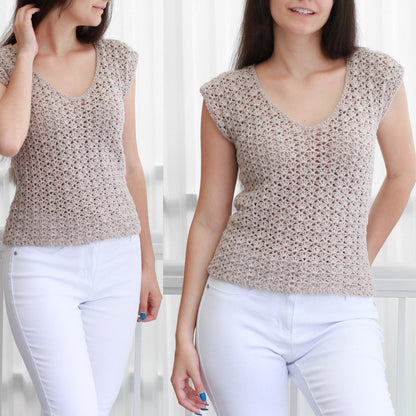 SOPHIA Lace Top Crochet Pattern | Delicate Summer Blouse | PDF (XS–2XL) - Hakel Liebe