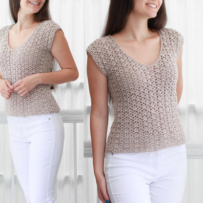 SOPHIA Lace Top Crochet Pattern | Delicate Summer Blouse | PDF (XS–2XL) - Hakel Liebe