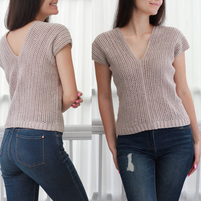 STELLA Crop Top Crochet Pattern | Flattering Boho Tank | PDF (XS–2XL) - Hakel Liebe