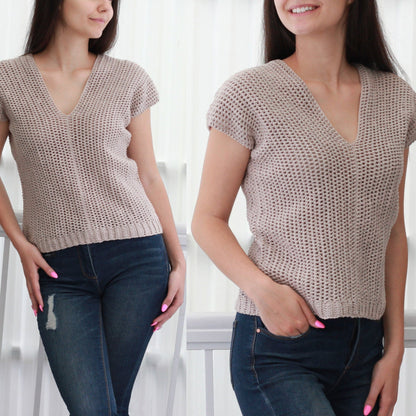 STELLA Crop Top Crochet Pattern | Flattering Boho Tank | PDF (XS–2XL) - Hakel Liebe