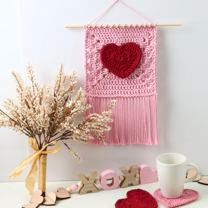VALENTINA Heart Wall Hanging Crochet Pattern | 30-Minute Decor Project | PDF - Hakel Liebe