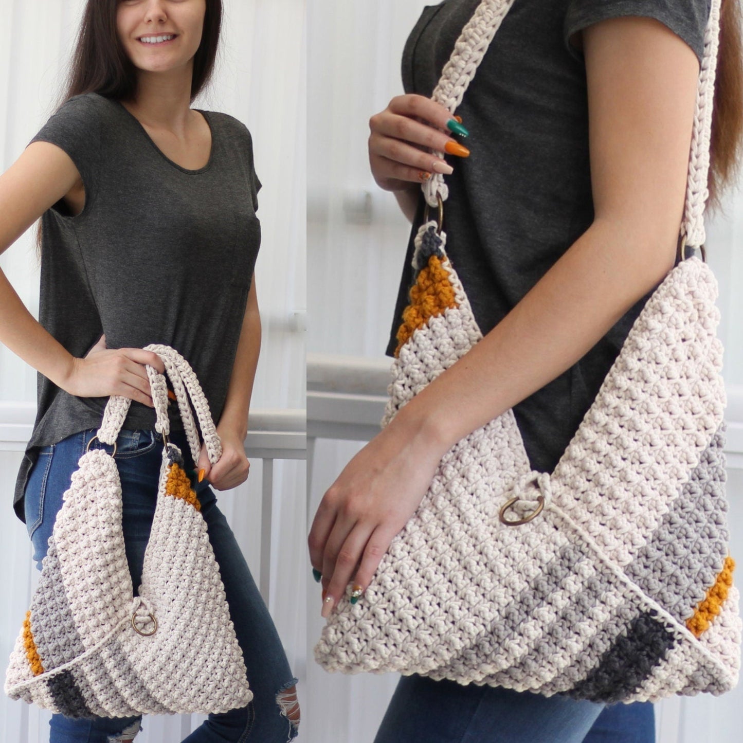 VEGAS Bag Crochet Pattern | Bubble-Texture Bag in 6 Sizes | PDF - Hakel Liebe